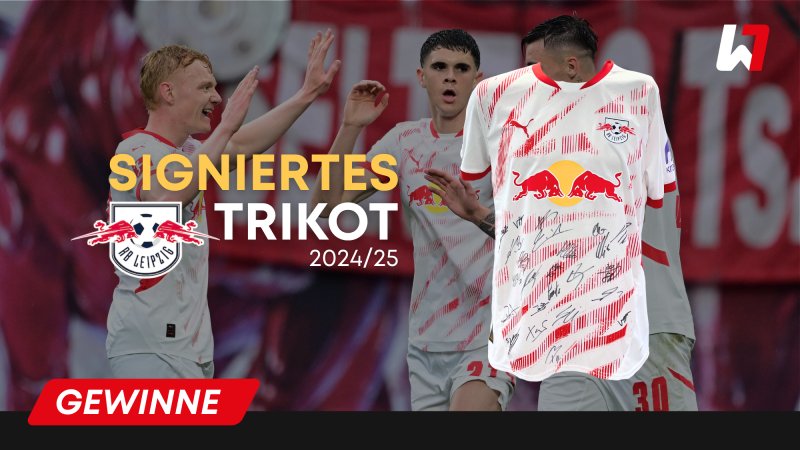GEWINNSPIEL: Signiertes RB Leipzig Trikot 2024/25