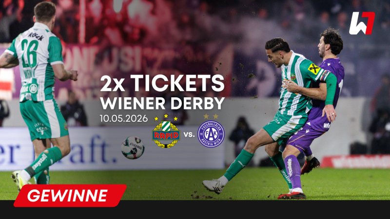 GEWINNSPIEL: 2 Tickets für das Wiener Derby - Rapid vs. Austria