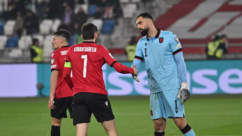 Khvicha Kvaratskhelia und Giorgi Mamardashvili (Georgien)