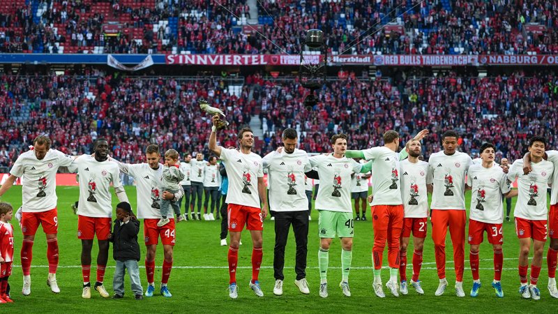 "Extrem speziell" - Bayerns Meisterfeier mit Kakadu