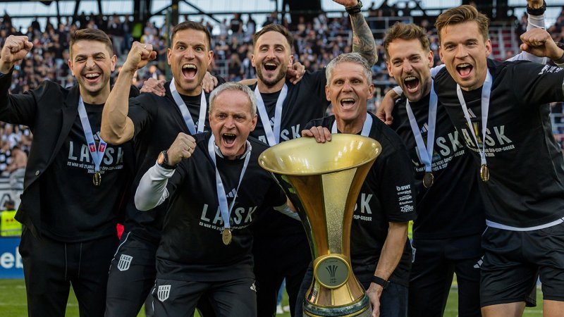 So feiert der LASK den Cup-Titel