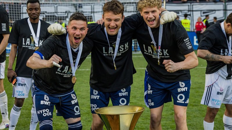 So feiert der LASK den Cup-Titel