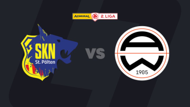 2. Liga heute im LIVE-Stream: SKN St. Pölten - Admira Wacker