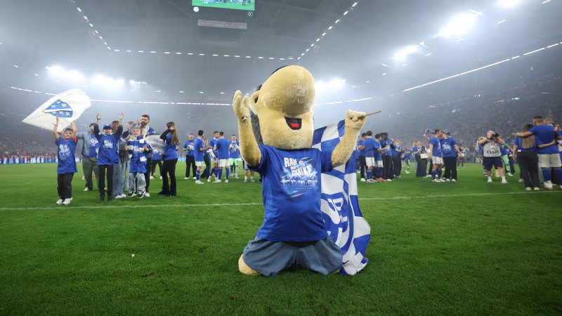 Bilder! So ausgelassen feiert Schalke den Aufstieg