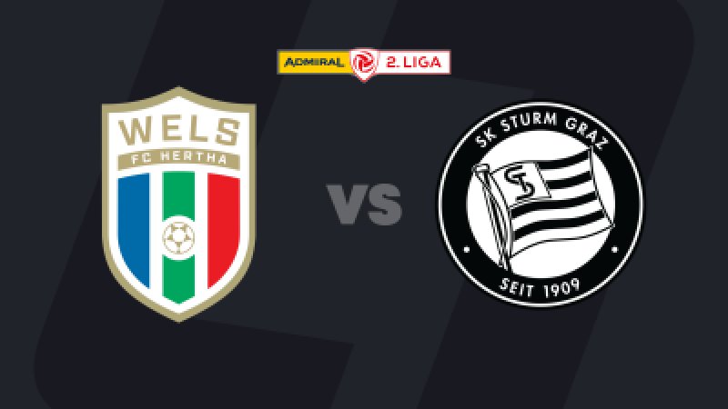 2. Liga heute im LIVE-Stream: FC Hertha Wels - Sturm Graz II