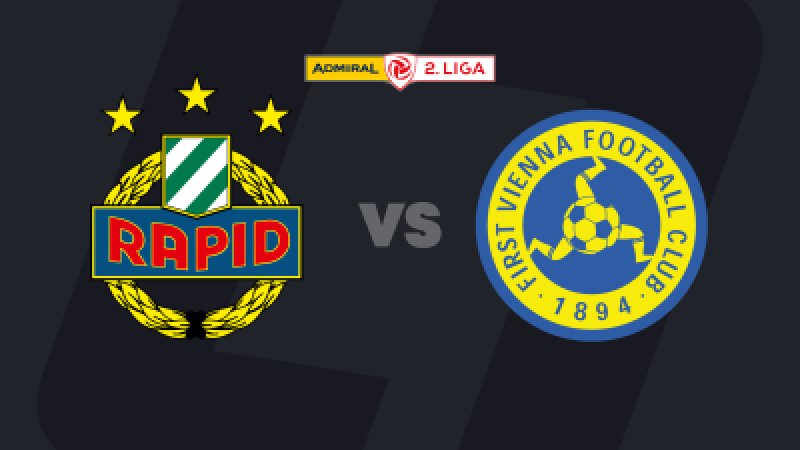 2. Liga heute im LIVE-Stream: SK Rapid II - First Vienna FC