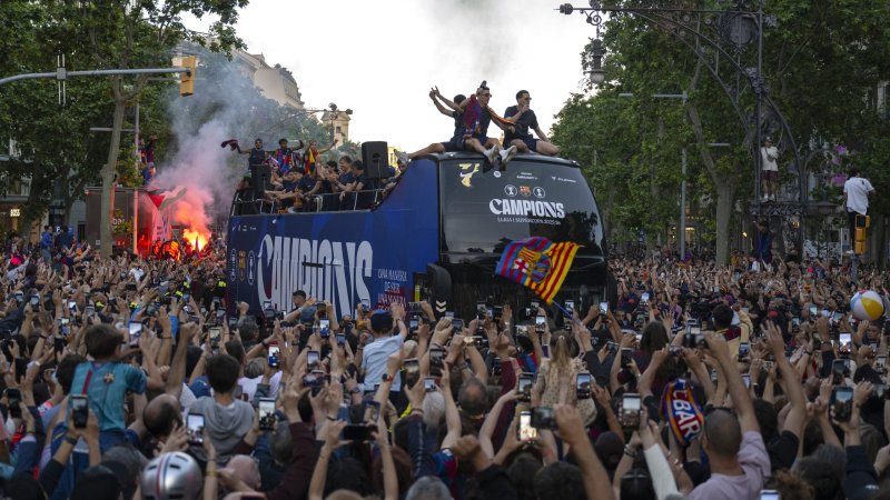 Barca feiert 29. Liga-Titel mit Parade