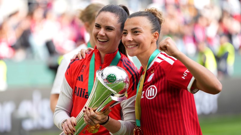 ÖFB-Trio jubelt mit den Bayern-Frauen über Pokalsieg