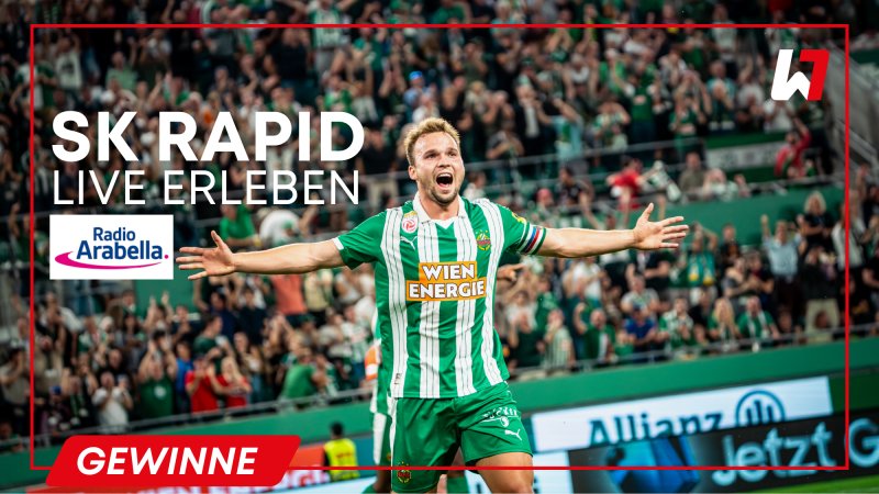 GEWINNSPIEL: Rapid live im Allianz Stadion erleben