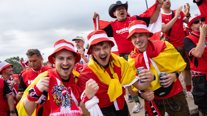 Die besten Fan-Bilder zum WM-Hit Österreich gegen Argentinien