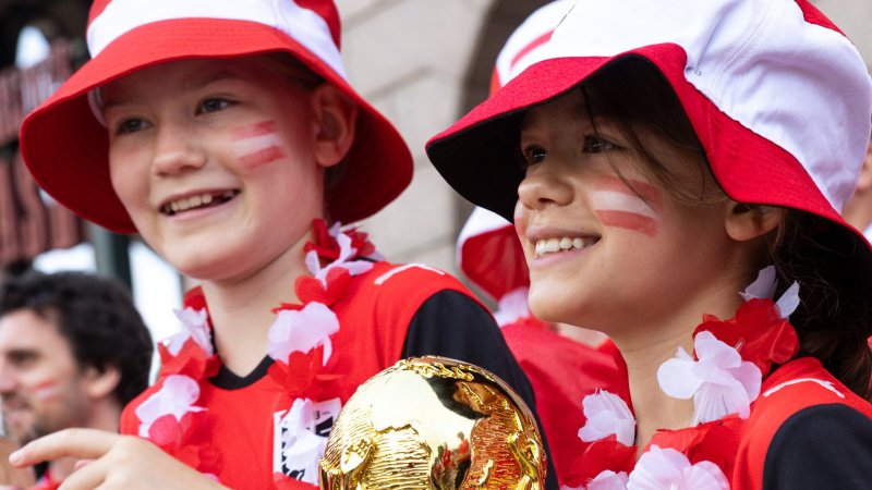 Die besten Fan-Bilder zum WM-Hit Österreich gegen Argentinien