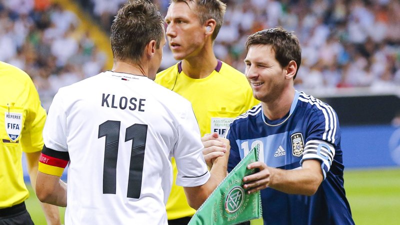 "Ist kein Schlechter" - Klose gratuliert Messi zu Rekord