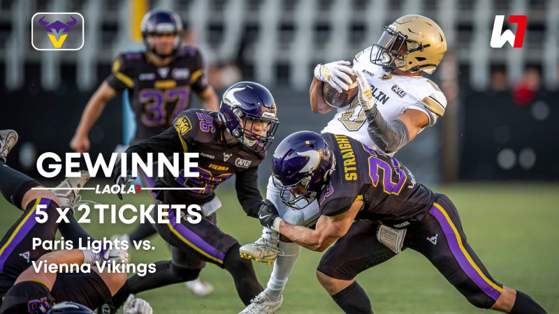 Vienna Vikings vs. Paris Lights: Jetzt 5x2 Tickets gewinnen