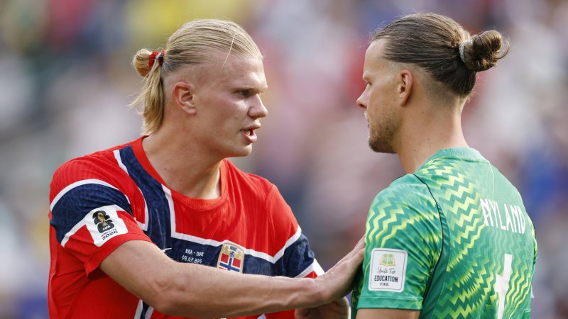 Im Video: So schicken Haaland und Nyland Brasilien heim