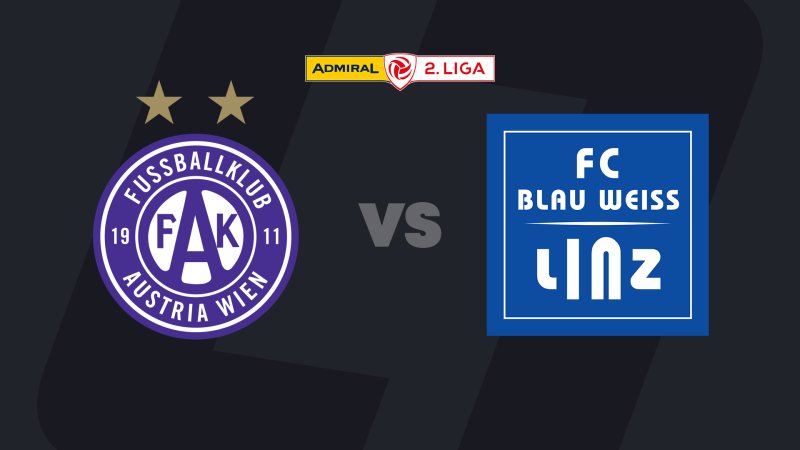 2. Liga heute im LIVE-Stream: Young Violets - FC Blau-Weiß Linz