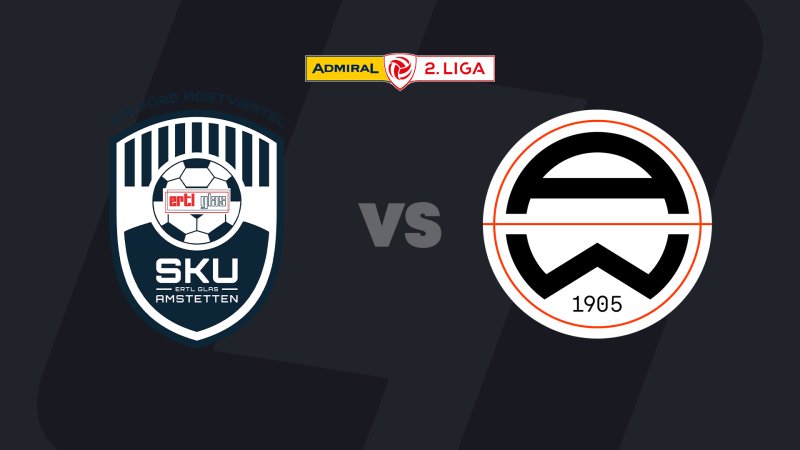 2. Liga heute im LIVE-Stream: SKU Amstetten - Admira Wacker