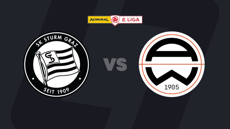 2. Liga heute im LIVE-Stream: Sturm Graz II - Admira Wacker