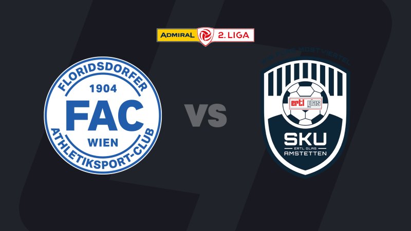 2. Liga heute im LIVE-Stream: FAC - SKU Amstetten