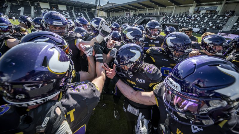 Vienna Vikings vor Conference-Titel