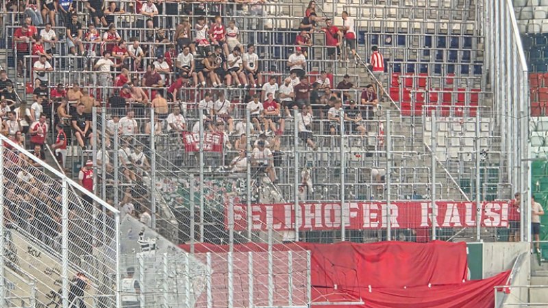 GAK-Fans fordern schon in zweiter Hälfte "Feldhofer raus"