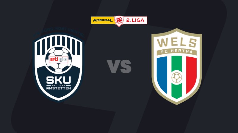 2. Liga heute im LIVE-Stream: SKU Amstetten - FC Hertha Wels