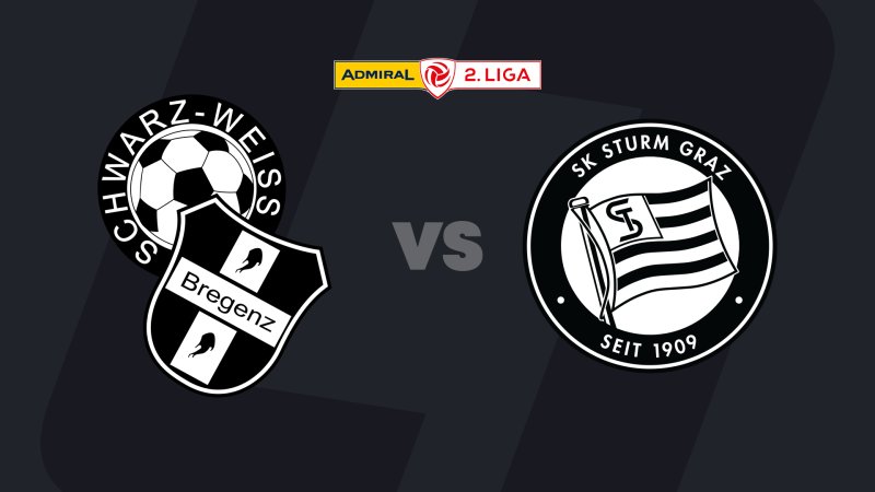 2. Liga heute im LIVE-Stream: SW Bregenz - Sturm Graz II