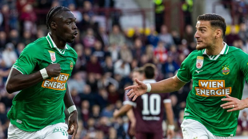 Siegesserie gerissen - aber Rapid holt Remis in Schottland