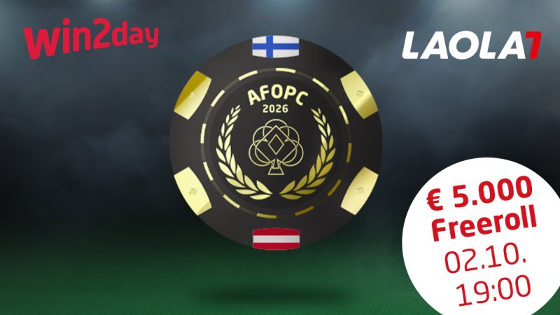 Poker-Freeroll sichern & um AFOPC-Tickets spielen