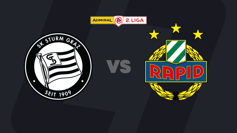2. Liga heute im LIVE-Stream: Sturm Graz II - SK Rapid II