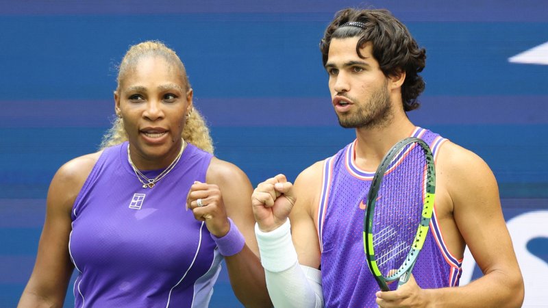 Alcaraz feierte gemeinsam mit Serena Williams US-Open-Comeback