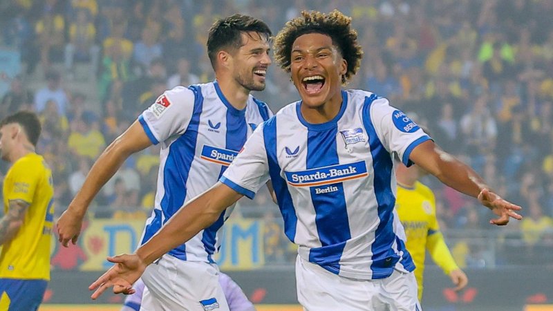 Adewumi trifft bei Torspektakel von Hertha BSC erneut