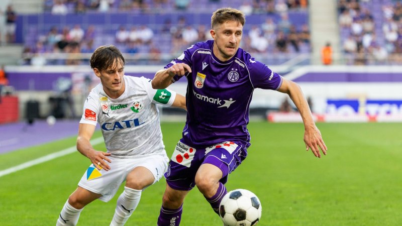Austria verliert auch gegen WSG: Die Statistiken zum Spiel