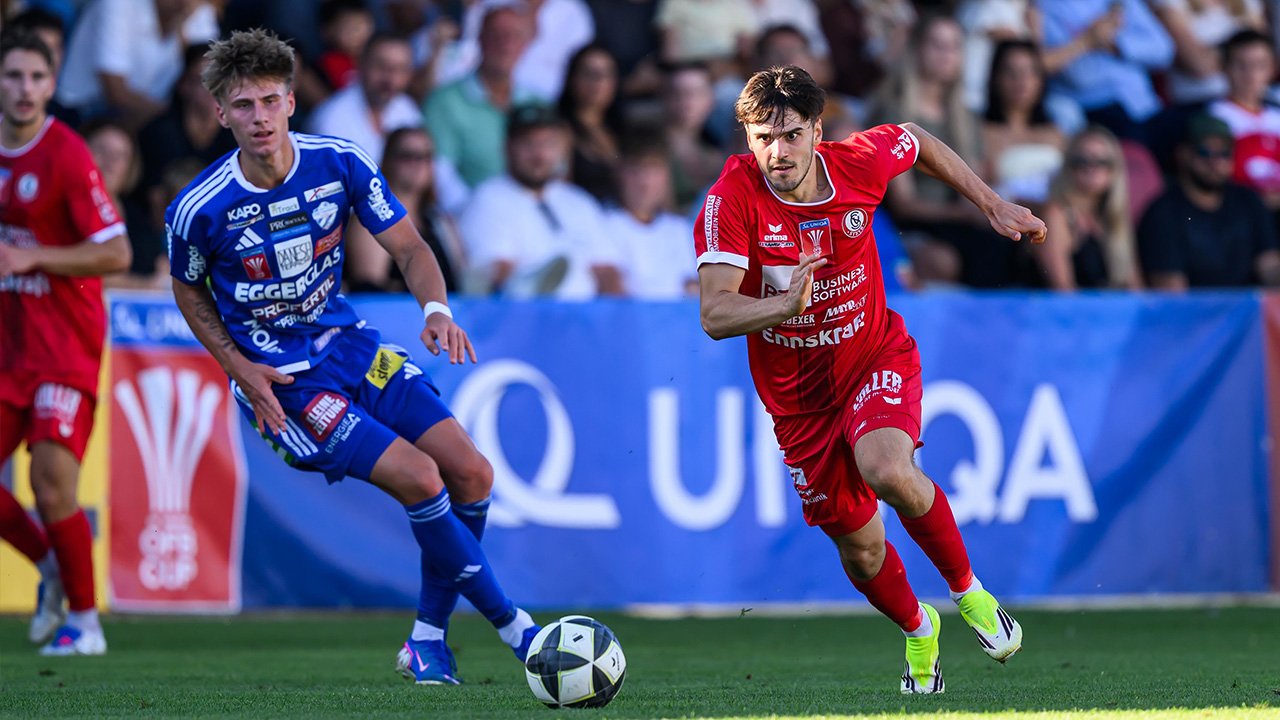 Hartberg spaziert in Steyr ins Cup-Achtelfinale