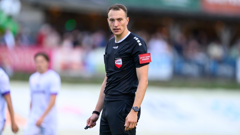 Schiedsrichter-Debüt bei Ried gegen Red Bull Salzburg