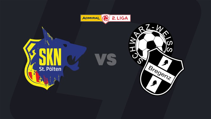 2. Liga heute im LIVE-Stream: SKN St. Pölten - SW Bregenz