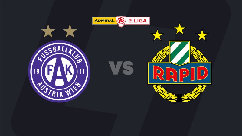 2. Liga heute im LIVE-Stream: Derby! Young Violets - SK Rapid II