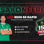 Ansakonferenz LIVE beim SK Rapid: 30 Tickets zu gewinnen!