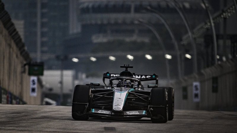 Russell gewinnt einziges Training in Singapur