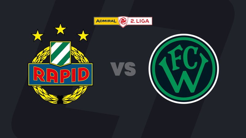 2. Liga heute im LIVE-Stream: Rapid II - Wacker Innsbruck