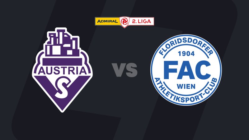 2. Liga heute im LIVE-Stream: Austria Salzburg - FAC Wien