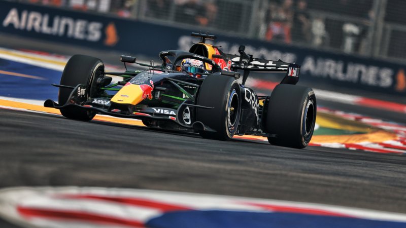 Verstappen feiert ersten Singapur-Sprintsieg, weil Russell crasht