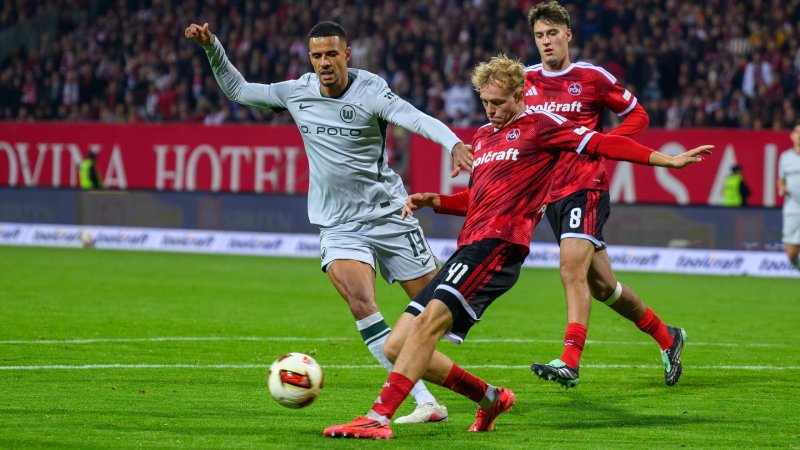8 Tore, irre Schlussphase! Nürnberg und Wolfsburg teilen Punkte