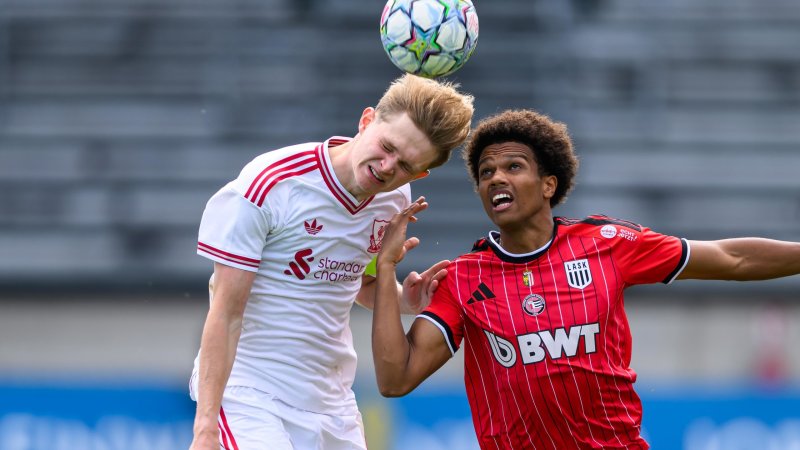 Youth League: LASK gibt 2:0-Führung gegen Liverpool aus der Hand