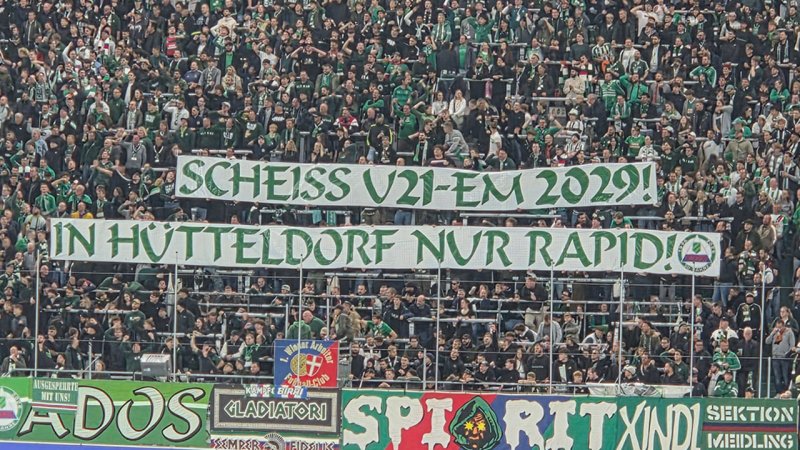 U21-EM 2029 auch in Hütteldorf? Rapid-Fanszene hätte keine Freude