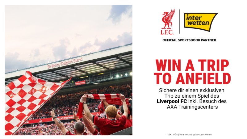 Liverpool FC live erleben: Gewinne eine Reise nach Anfield