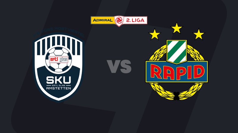 2. Liga heute im LIVE-Stream: SKU Amstetten - Rapid II