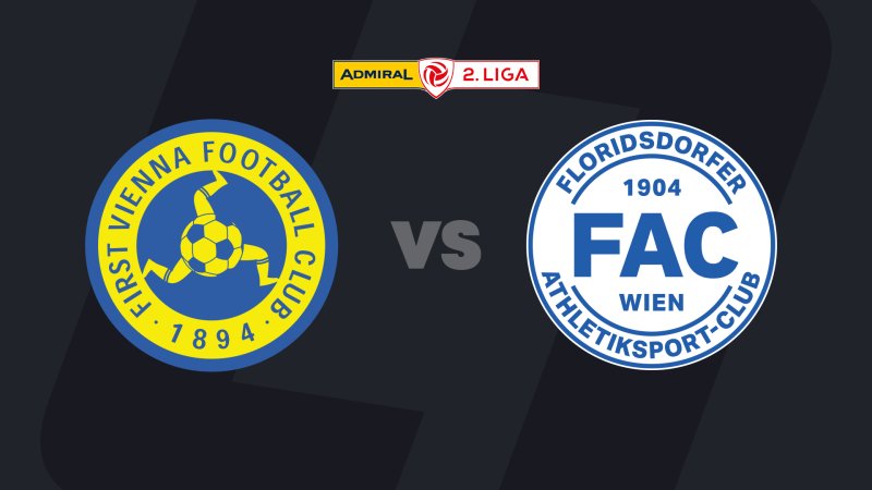 2. Liga heute im LIVE-Stream: First Vienna FC - FAC Wien