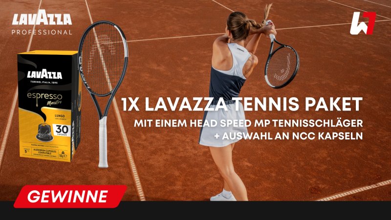 Gewinne ein Lavazza Tennis Paket!