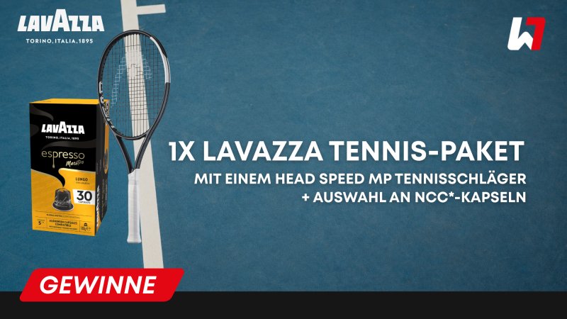 Gewinne ein Lavazza Tennis-Paket!