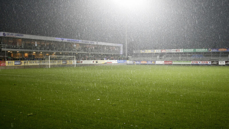 Horn gegen Leoben aufgrund von Unwetter abgesagt
